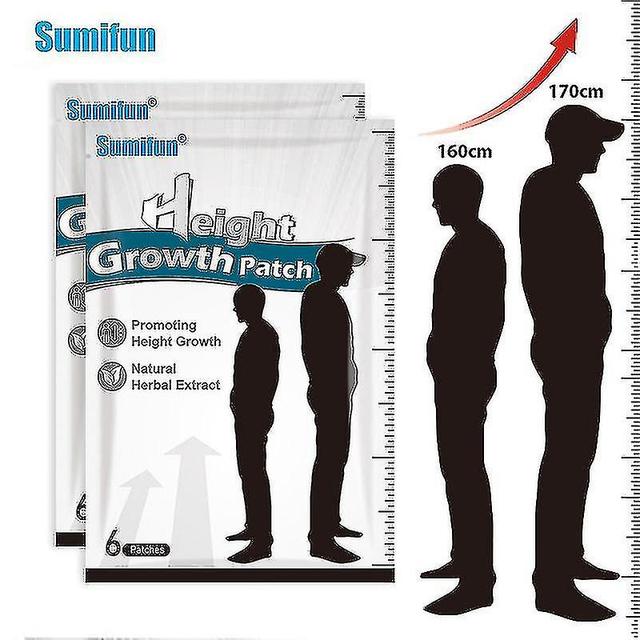 6st Höjd tillväxt patch Vuxen barn Benutveckling Fotklistermärke Växa högre Öka höjd Kroppshälsovård Gips on Productcaster.