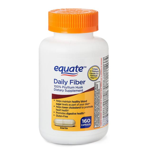 Equate daily fiber capsules, 160 count on Productcaster.