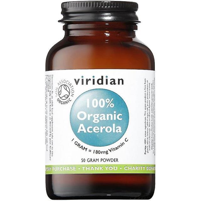 Scacv Viridian 100% Organic Acerola-vit C Powder 50g (265) on Productcaster.