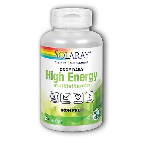 Solaray Once Daily High Energy Iron-Free, 120 Caps (Pack of 2) on Productcaster.