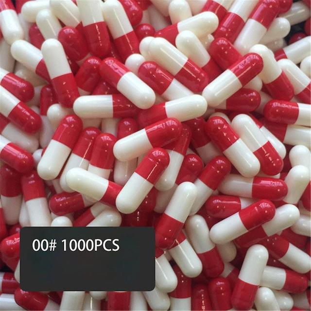 Ronaldo 1000pcs 00# Empty Gelatin Capsule Empty Hard Gelatin Capsule Clear Kosher Gel Medicine Pills Vitamin on Productcaster.