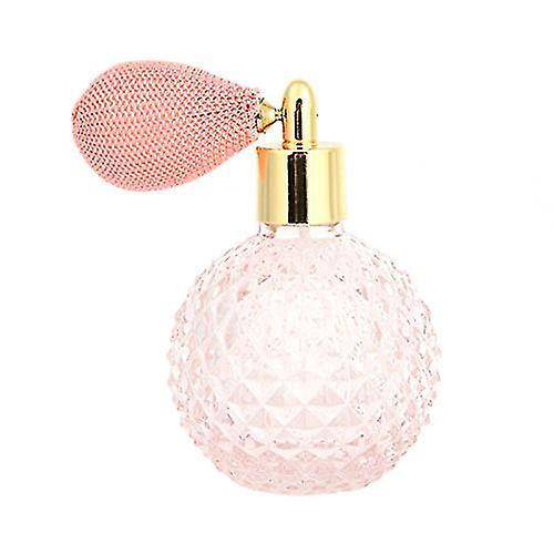 Ah Xing 100ml Women Vintage Perfume Bottle Short Spray Atomizer Refillable Empty Glass Bottle on Productcaster.