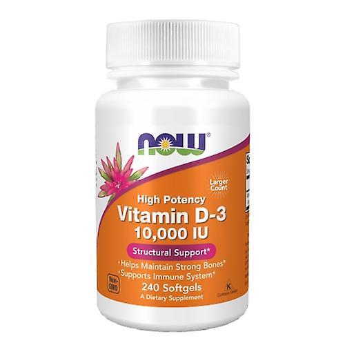 Now Foods Vitamin D-3,10,000 IE,240 Softgels (Packung mit 1) on Productcaster.