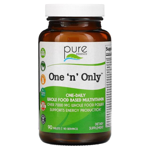 Pure Essence, One 'n' Only, Whole Food Based Multivitamin, 90 Tablets on Productcaster.