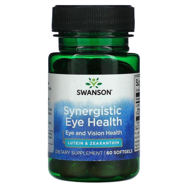 Swanson, Saúde Ocular Sinérgica, Olhos e Visão, 60 Softgels on Productcaster.