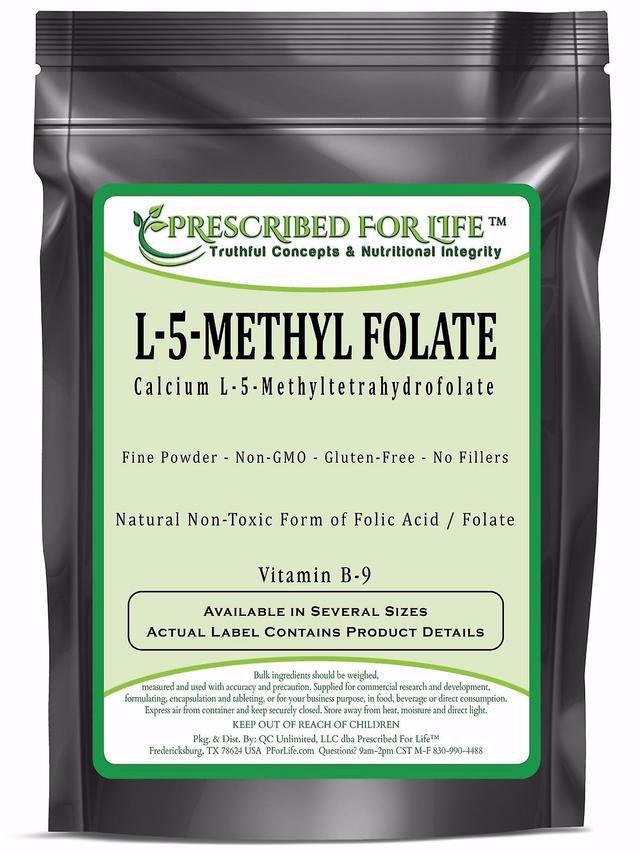 Prescribed For Life MethylFolate (L)-natural 5-MethylTetraHydroFolate vitamina B-9 puro ácido fólico pó 4 oz (113 g) on Productcaster.