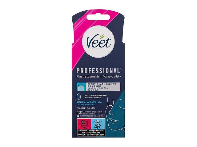 Veet - Professional Wax Strips Face Sensitive Skin - Para as mulheres, 40 pc on Productcaster.