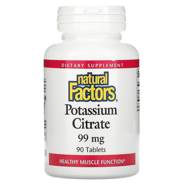 Natural Factors, Potassium Citrate, 99 mg, 90 Tablets on Productcaster.