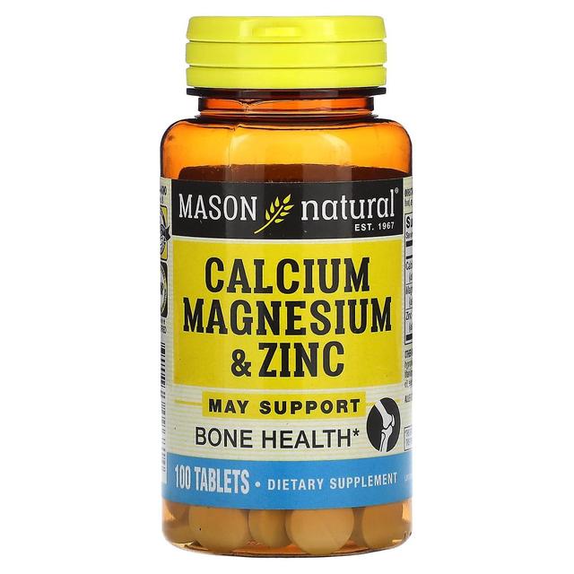 Mason Natural, Calcium Magnesium & Zinc, 100 Tablets on Productcaster.