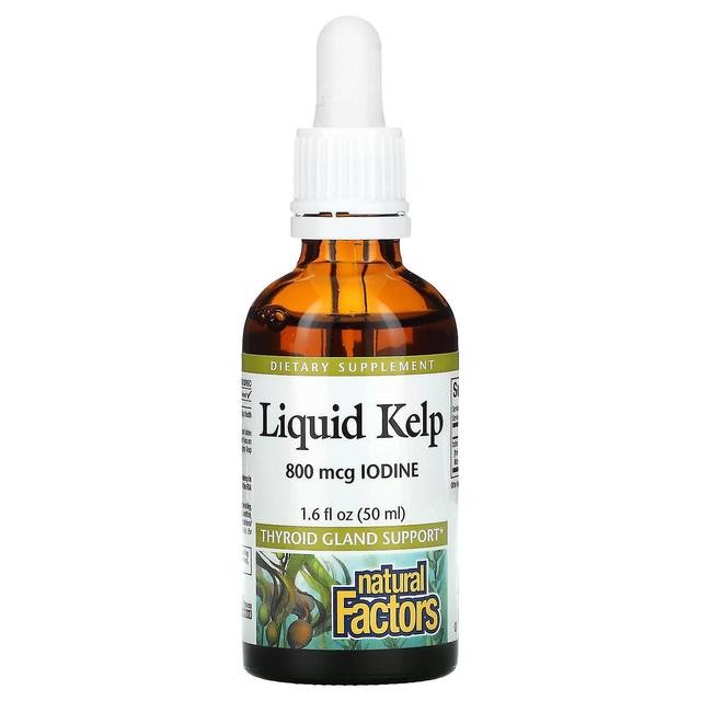 Natural Factors, Liquid Kelp, 800 mcg, 1.6 fl oz (50 ml) on Productcaster.