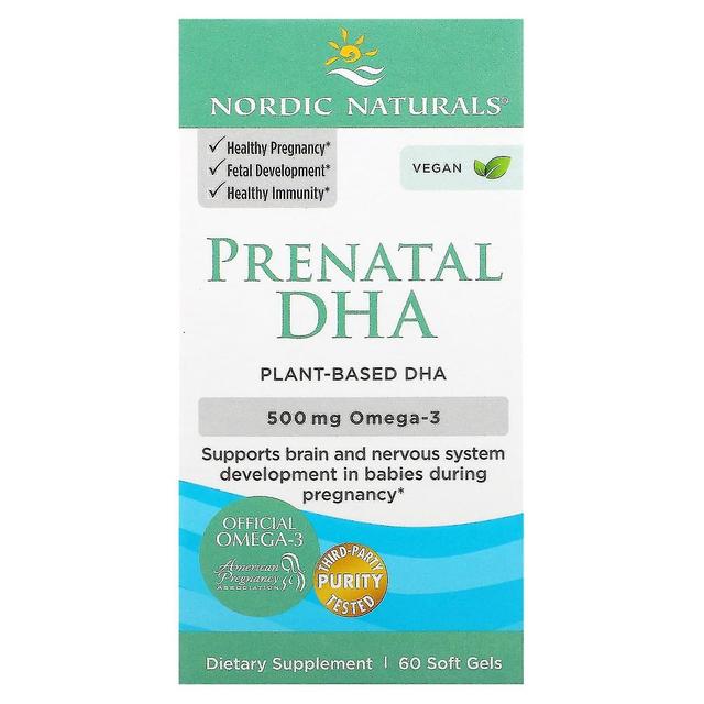 Nordic Naturals, DHA prenatale, 250 mg, 60 gel morbidi on Productcaster.