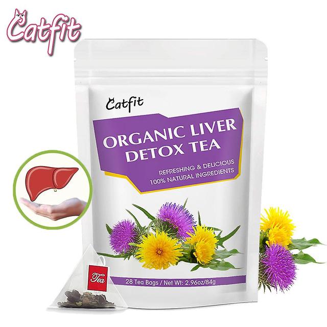 Visgaler Natural Herbal Milk Thistle Liver Care Detox-tea Clearing Away Heat Detoxifying Prevent Alcohol-injury Organic Turmeric 28 days on Productcaster.