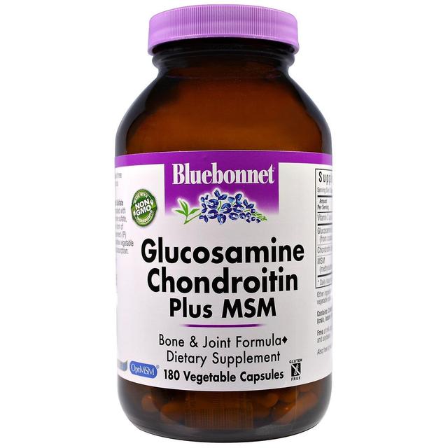 Bluebonnet Nutrition, Glucosamin Chondroitin Plus MSM, 180 vegetabilske kapsler on Productcaster.