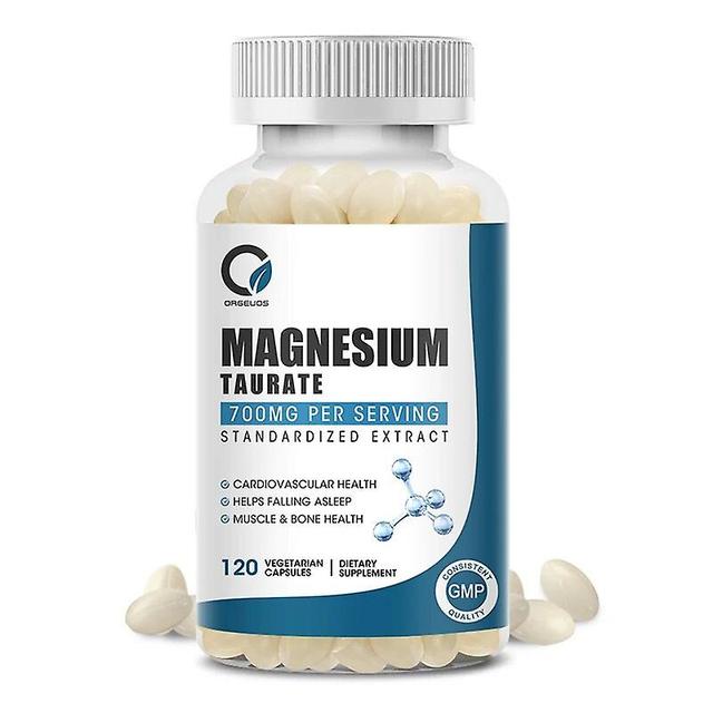 Magnesium Supplement Softgel, Magnesium Taurine with Vitamin B6,D3 Healthy Muscle Function, Nerve and Heart Dietary SupplementTIB TIB . 120pcs on Productcaster.