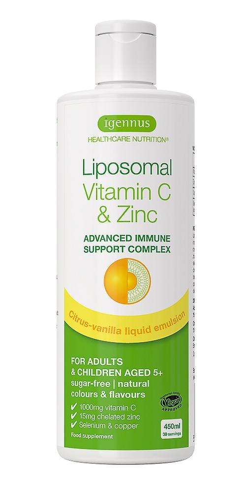 Igennus liposomal vitamin c 1000mg & zinc on Productcaster.