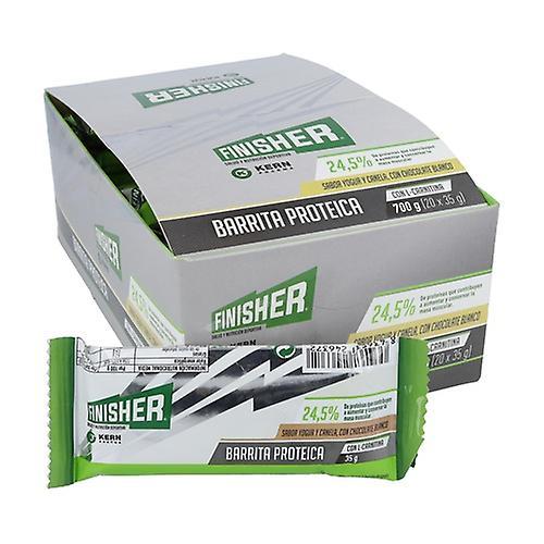 Finisher Yogurt and Cinnamon Flavor Protein Bar 20 bars of 35g (Cinnamon - Yogurt) on Productcaster.