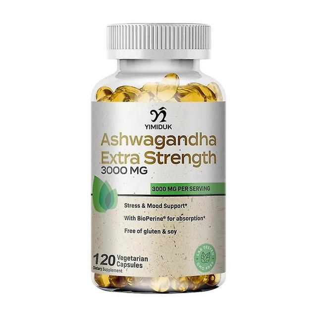 Eccpp Ashwagandha Extract Capsules Improved Sleep Relieve Stress Enhances Immunity Potency Erection Male Healthy Supplement 120 PCS on Productcaster.