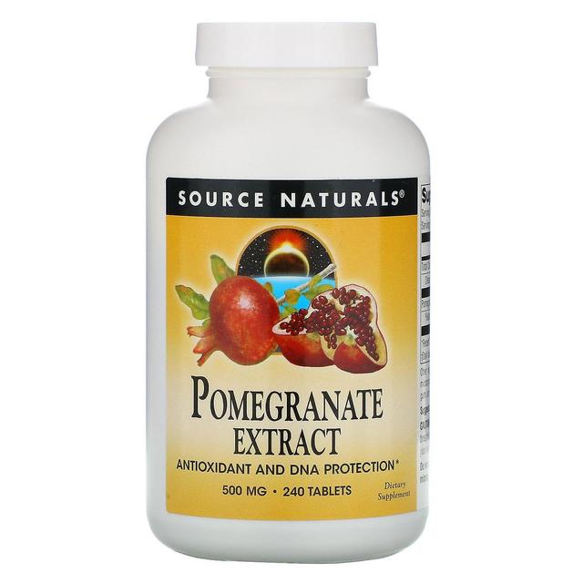 Source Naturals, Pomegranate Extract, 500 mg, 240 Tablets on Productcaster.