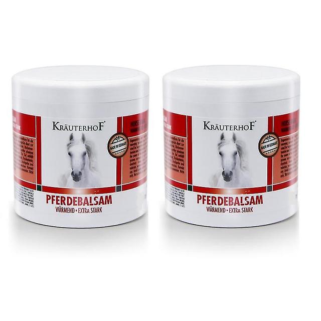 2x Kruterhof Horse Balm Rozgrzewający żel do masażu Wspomaga bóle stawów, napięcie pleców i bolesność FF IO on Productcaster.