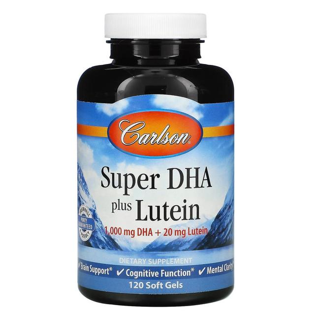 Carlson, Super DHA Plus Lutein, 120 bløde geler on Productcaster.