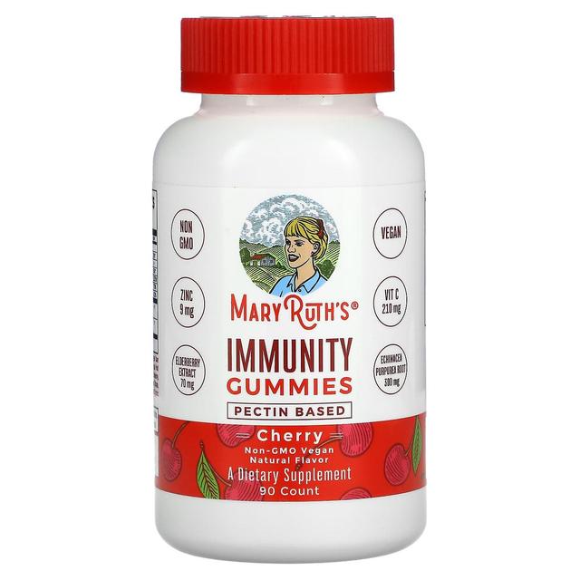 MaryRuth Organics, Immunity Gummies, A base di pectina, Ciliegia, 90 Gummies on Productcaster.