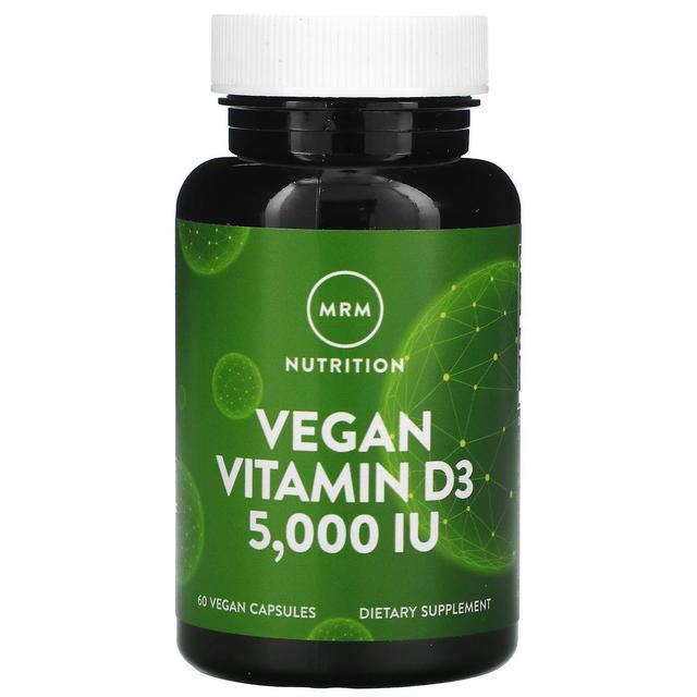 MRM Nutrition, Vegan Vitamin D3, 5,000 IU, 60 Vegan Capsules on Productcaster.