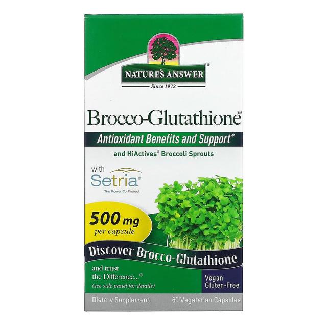 Nature's Answer, Brocco-Glutathione, 500 mg, 60 Vegetarian Capsules on Productcaster.