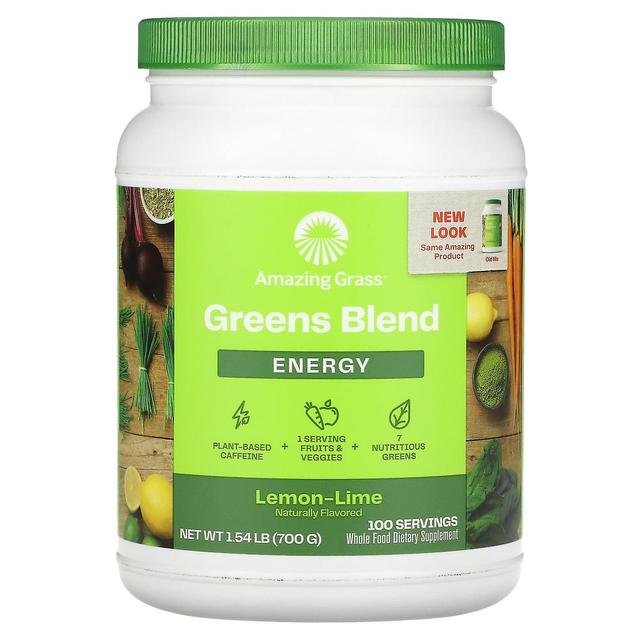 Amazing Grass, Green Blend, Energy, Lemon-Lime, 1.54 lb (700 g) on Productcaster.