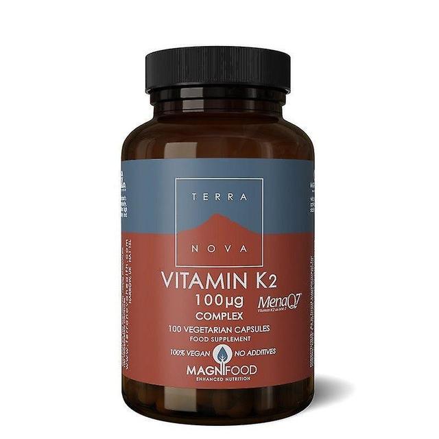 Terra Nova Terranova Vitamin K2 100ug Complex Vegicaps 100 (T0561) on Productcaster.