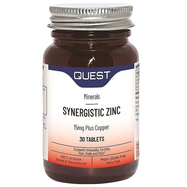 Quest Vitamins Quest Vitamine Sinergiche zinco Schede 30 (601384) on Productcaster.