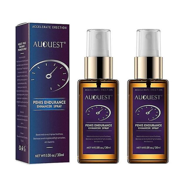 2stk mænds spray pleje løsning forsinkelse ejakulation urt forlænge sex varig lang 60 minutter hurtig erektion klimaks flirt produkt 30ml on Productcaster.