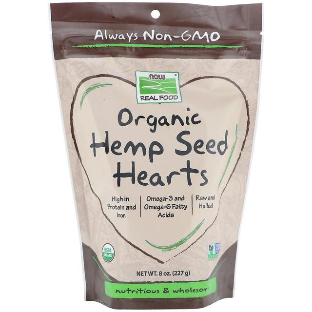 Now Foods, Real Foods, Organic Hemp Seed Hearts, 8 oz (227 g) on Productcaster.