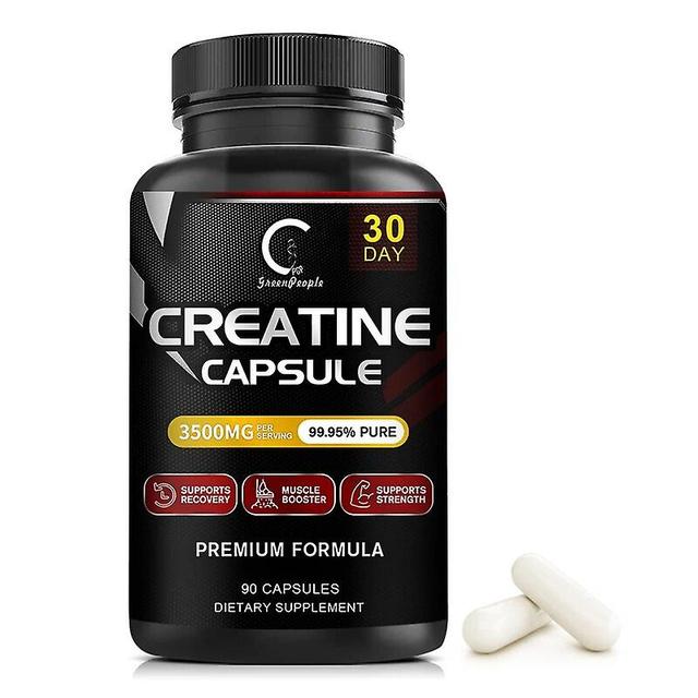 Visgaler Creatine Monohydrate Capsule Build abdominal Muscle & Athletic endurance Muscle Whey protein for Gym 90pcs on Productcaster.