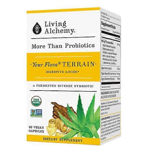 Living Alchemy, Your Flora, Probiotika, Terräng, Gut & Matsmältningsfoder, 60 Caps (1-pack) on Productcaster.