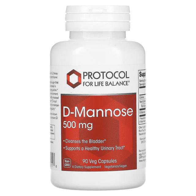 Protocol for Life Balance, D-Mannose, 125 mg , 90 Veg Capsules on Productcaster.