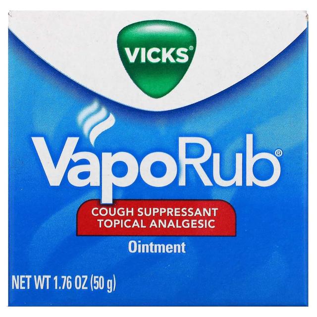 Vicks, VapoRub, Cough Suppressant Topical Analgesic Ointment, 1.76 oz (50 g) on Productcaster.