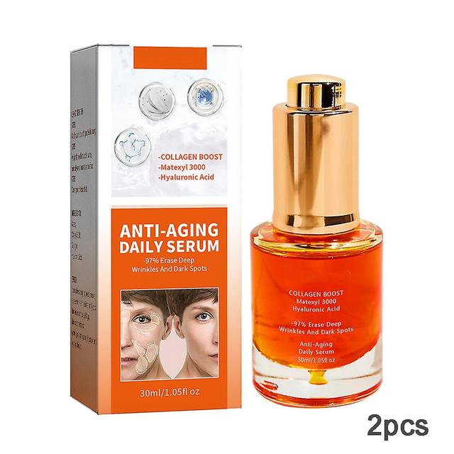 Collagen Boost Anti Aging Serum Fading Spots Anti Wrinkle Hydrating Solution 2pc on Productcaster.