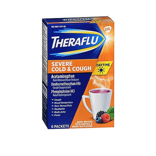 Novartis Consm Hlth Inc Theraflu Daytime Severe Cold & Cough Packets, 6 Each (Pack of 1) on Productcaster.