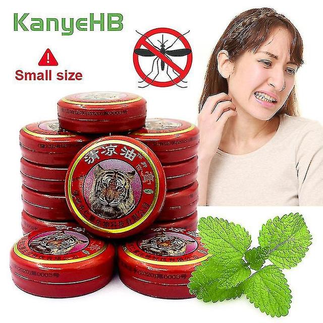 christina show 7pcs Tiger Balm Ointment Cold Headache Stomachache Dizziness Refresh Brain Insect Stings Herbal Oil on Productcaster.