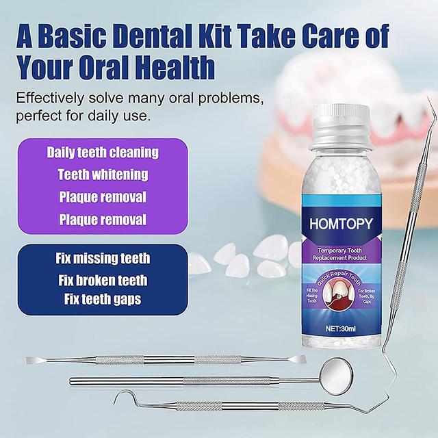 30ml Tooth Repair Granules Kit Temporary Teeth Filling Repair Kit Suitable for Men and Women on Productcaster.