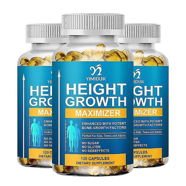 Hoogtegroeicapsules bevorderen botgroei en gezondheid Calciumvitaminen worden groter supplement 3 flessen 60pcs on Productcaster.