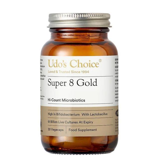 Udos Choice Udo's Choice Super 8 Gold Microbiotics Vegicaps 30 (FMD044) on Productcaster.