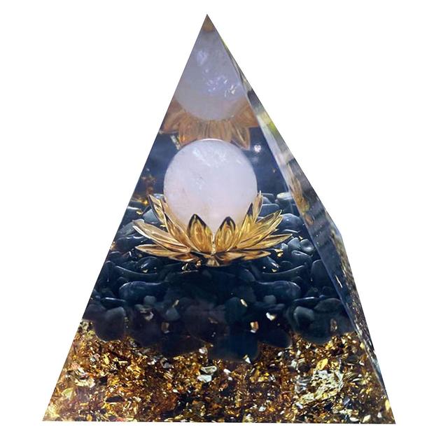 Crystal Pyramid Protection & Positive Energy Generator For Anxiety Relief C5 on Productcaster.