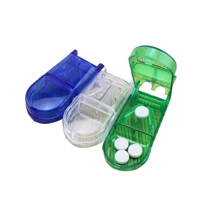 3pcs Set Rectangle Forme Comprimés / pilules / vitamine / capsule Cutter Splitter on Productcaster.