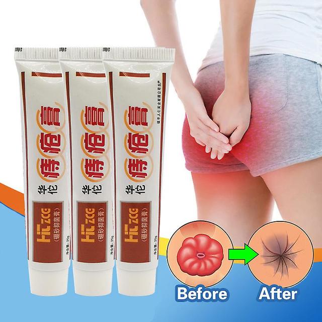 Qian 3pcs Hämorrhoiden Salbe Schmerzen Kräuter gemischte Hämorrhoiden heilen Innere Analfissur Creme Starke Externe Fissur Schmerzlinderung on Productcaster.