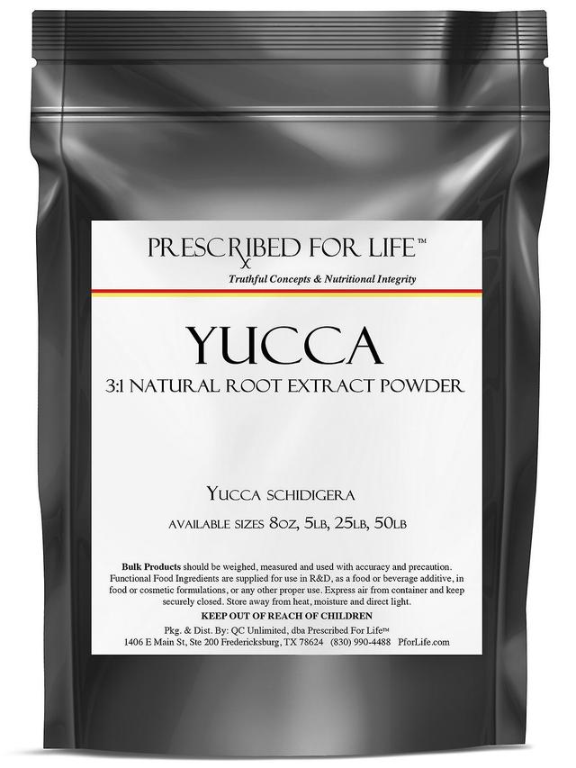 Prescribed For Life Yucca-3:1 prírodný koreň jemného prášku extrakt (Yucca schidigera) 1 kg (2.2 lb) on Productcaster.