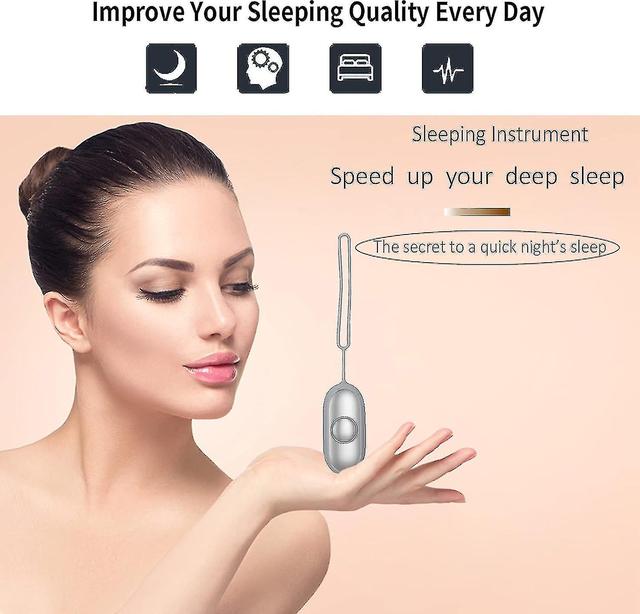 The Smart Sleep Aid Brain Massage Adjust Heart Rate Relieve Headache Focus Attention Anxiety Relief Items Improve Deep Sleep Gray on Productcaster.