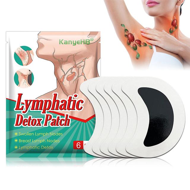 6pcs Lymphatic Drainage Massage Patches Safe Ingredients Lymphatic Treatment For Neck Post-auricular Inguinal Lymph A on Productcaster.