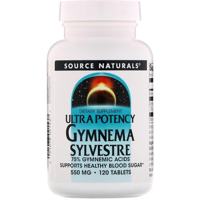 Source Naturals Lähde Naturals, Ultra Potency Gymnema Sylvestre, 550 mg, 120 tablettia on Productcaster.