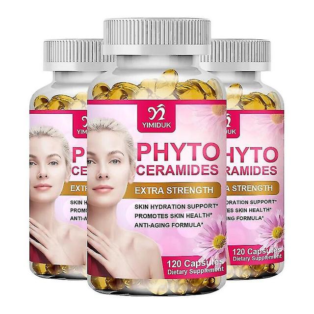 Xzky Phytoceramides Skin Vitamins A,c,d & E For Skin Repair & Rejuvenation Anti Aging Powerhouse For Reduced Fine Lines & Wrinkles 3 Bottles 120 pcs on Productcaster.